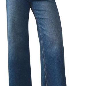 Jeans for Women Wide Leg Baggy High Waist Boyfriends Straight Leg Stretchy Denim Pants Trendy Fall 2025