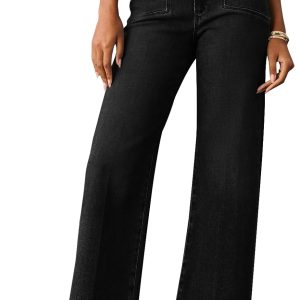 Jeans for Women Wide Leg Baggy High Waist Boyfriends Straight Leg Stretchy Denim Pants Trendy Fall 2025