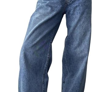 Womens Baggy Jeans Wide Leg Denim Pants Boyfriend Loose Streetwear Trousers Fall Fashion  Outfits 2025