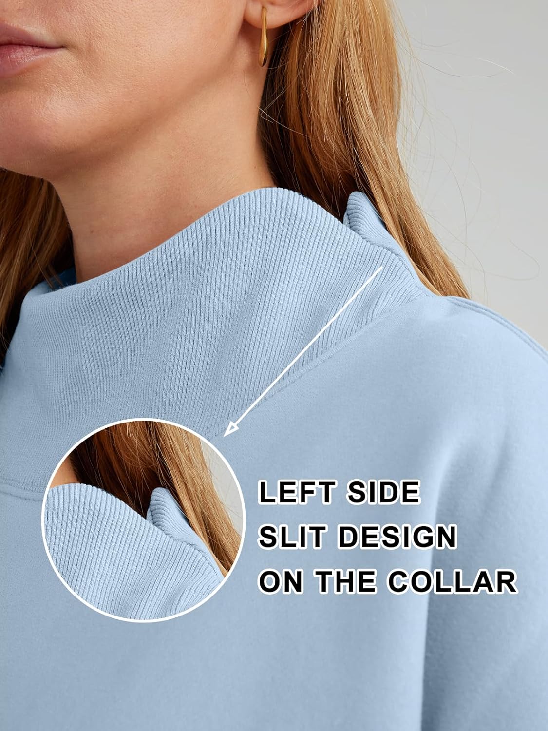 Womens Oversized Sweatshirts Turtleneck Pullover Long Sleeve Hoodies Tops Fall Fashion Outfits 2025 Clothes - Image 2