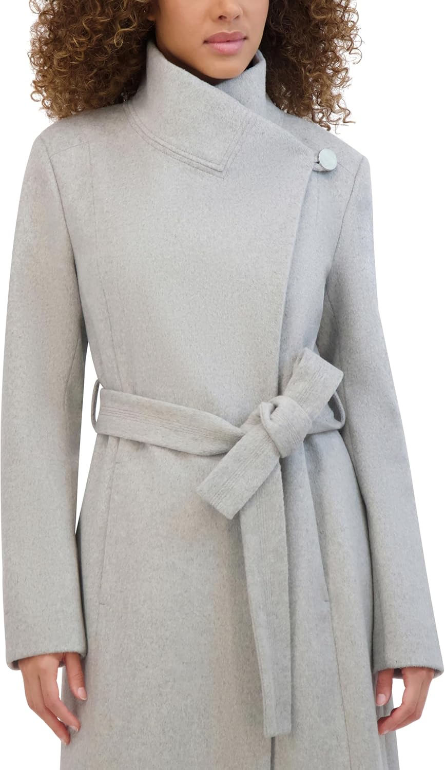 Women's Tweed Wool-Blend Coat - Image 2